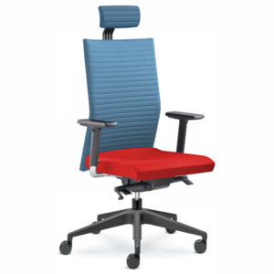 LD seating Element 435-SYS - Kancelářská židle - modrá/červená