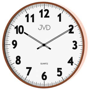 Kovové designové nástěnné hodiny JVD quartz H13.2 - průměr 38cm
