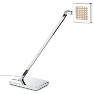 Flos F4180057 Mini Kelvin LED, chromová stolní lampa na pracovní stůl, 4W LED 3000K, 30cm