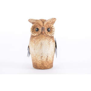 Soška "NATURAL OWL" 10x9x17cm