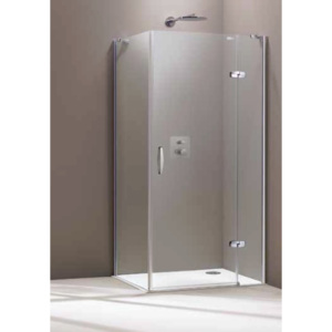 Sprchové dveře Huppe Aura jednokřídlé 100 cm, čiré sklo, chrom profil 400403.087.322