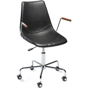 Kancelářská židle DanForm Cross, černá, pravá kůže DF700770300 DAN FORM