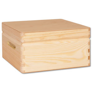 Drewmax GD265 - Dřevěná truhlička z masivní borovice 40x30x23cm - Olše