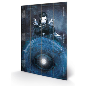 Dřevěný obraz Doctor Strange - Enchantment, (40 x 59 cm)