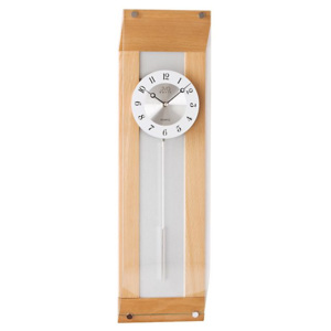 Kyvadlové dřevěné skleněné hodiny JVD quartz N290/68