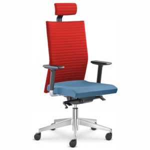 LD seating Element 435-SYS-F40-N6 - Kancelářská židle - červená/modrá