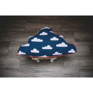 Vigvam design Polštář ve tvaru mraku Clouds - tmavě modrý
