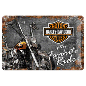 Plechová cedule Harley Davidson Favourite Ride Rozměry: 20x30cm