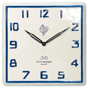 Nástěnné keramické hodiny JVD quartz TS2618.2 francouzského vzhledu