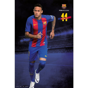 Plakát, Obraz - Barcelona 2016/2017 - Neymar, (61 x 91,5 cm)