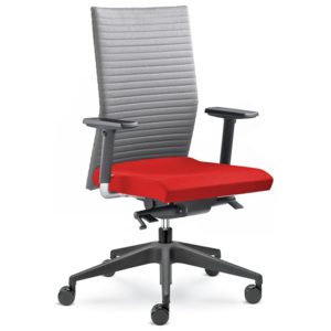 LD seating Element 430-SYS - Kancelářská židle - šedá/červená