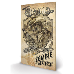Dřevěný obraz Alchemy - Zombie Juice, (40 x 59 cm)