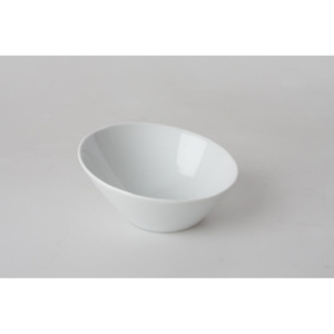 Miska "WHITE-porcelain-MIDDLE" 16x8cm