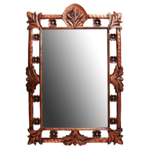 Zrcadlo v dřevěném rámu XL