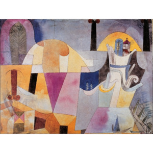 Obraz, Reprodukce - Klee - Paesaggio con colonne, (80 x 60 cm)