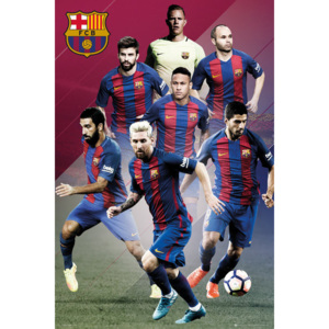 Plakát, Obraz - Barcelona - Players 16/17, (61 x 91,5 cm)