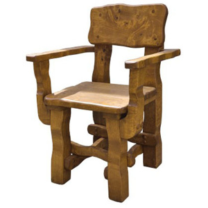Drewmax MO098 - Zahradní židle z masivního olšového dřeva, lakovaná 61x56x86cm - Týk