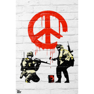 Plakát, Obraz - Banksy - Peace soldiers, (61 x 91,5 cm)