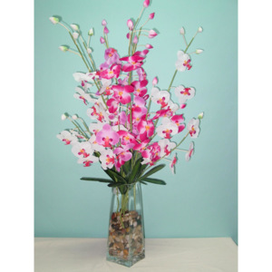 Umělá orchidej do vázy 90cm/3b