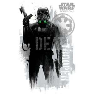 Plakát, Obraz - Rogue One: Star Wars Story - Death Trooper Grunge, (61 x 91,5 cm)