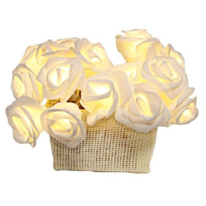 Světelný LED řetěz Best Season White Roses