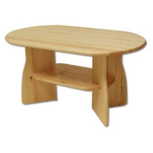 Drewmax ST112 - Konferenční stolek z masivní borovice 115x70x62cm - Dub