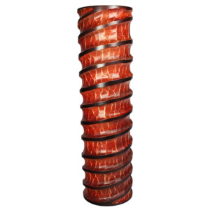 Váza dřevěná červenočerná 45,5 cm - Thajsko