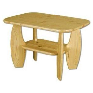 Drewmax ST114 - Konferenční stolek z masivní borovice 92x68x60cm - Ořech