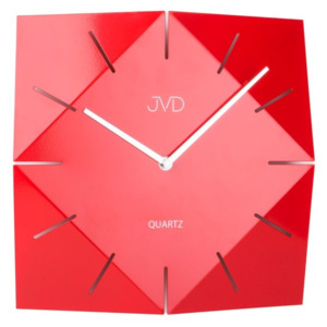 Luxusní červené designové hranaté hodiny JVD HB21.1 (HB21.1)
