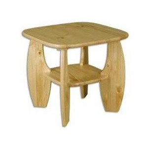Drewmax ST115 - Konferenční stolek z masivní borovice 65x65x60cm - Dub