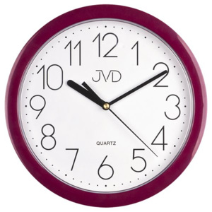Fialové moderní netikající sweep hodiny JVD HP612.10