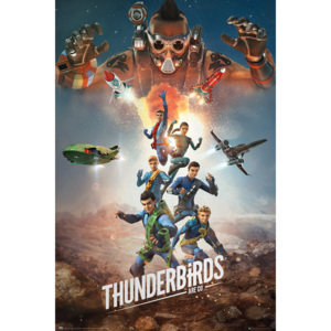 Plakát, Obraz - Thunderbirds Are Go - Collage, (61 x 91,5 cm)
