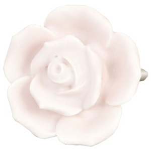 Keramická úchytka Růže růžová - pr 4,5 cm Clayre & Eef
