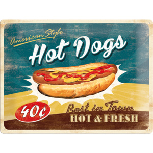 Nostalgic Art Plechová cedule Hot Dogs 30x40cm Rozměry: 30x40cm