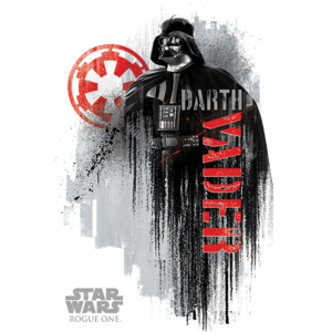 Plakát, Obraz - Rogue One: Star Wars Story - Darth Vader Grunge, (61 x 91,5 cm)