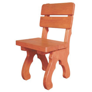 Drewmax MO103 - Zahradní židle z masivního smrkového dřeva 50x50x85cm - Dub