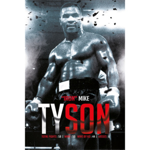 Plakát, Obraz - Mike Tyson - Boxing Record, (61 x 91,5 cm)