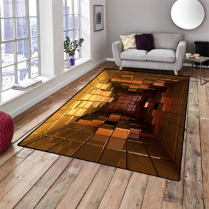 Biga 3d tetris koberec hnědý Velikost: 90x140