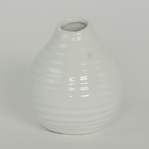 Artium Váza keramická, barva bílá - ARL020-WH