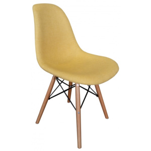 Židle DSW, čalouněná žlutá A0012512 CULTY plus