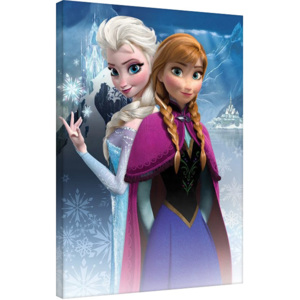 Obraz na plátně Ledové království - Anna & Elsa, (60 x 80 cm)