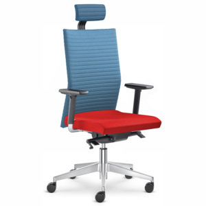 LD seating Element 435-SYS-F40-N6 - Kancelářská židle - modrá/červená