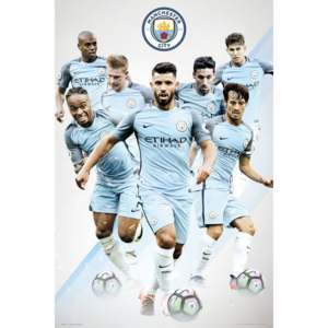 Plakát, Obraz - Manchester City - Players, (61 x 91,5 cm)