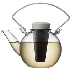Skleněná čajová konvice Tea for U - šedá