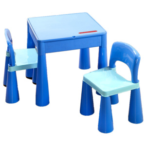 Tega Dětská sada stoleček a dvě židličky modrá