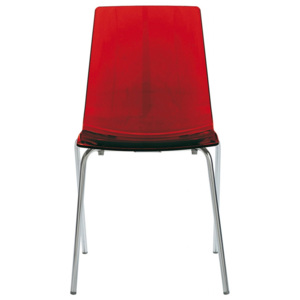 ITTC STIMA LOLLIPOP - Plastová židle - Rosso transparente