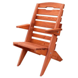 Drewmax MO108 - Zahradní židle z masivního smrkového dřeva 50x60x80cm - Týk