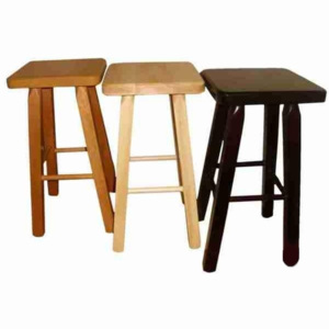 Dřevěná stolička vysoká barová 60 cm Olše