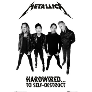 Plakát, Obraz - Metallica - Hardwired Band, (61 x 91,5 cm)