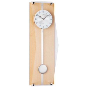 Luxusní světle dřevěné kyvadlové hodiny JVD quartz N12002.68